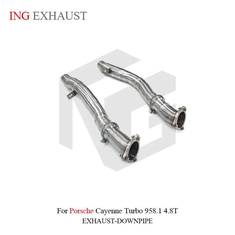 BNB Titaniumz Exhaust Resonant Front Pipe Porsche Cayenne Turbo 958.1 4.8T