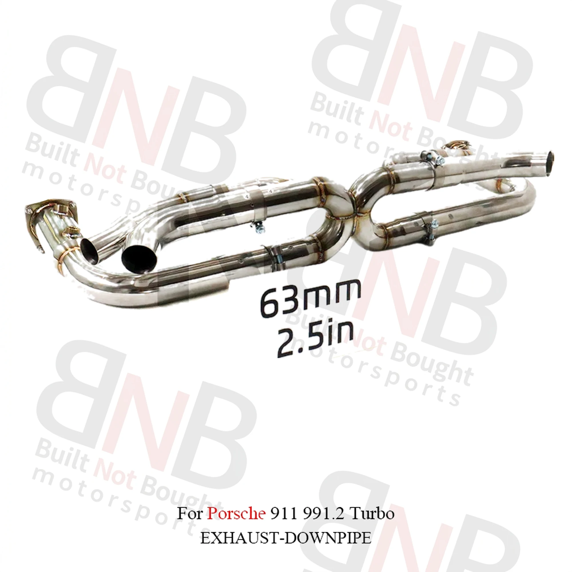 BNB Porsche 911 991.2 Turbo Stainless Steel Exhaust System With Electronic Valve