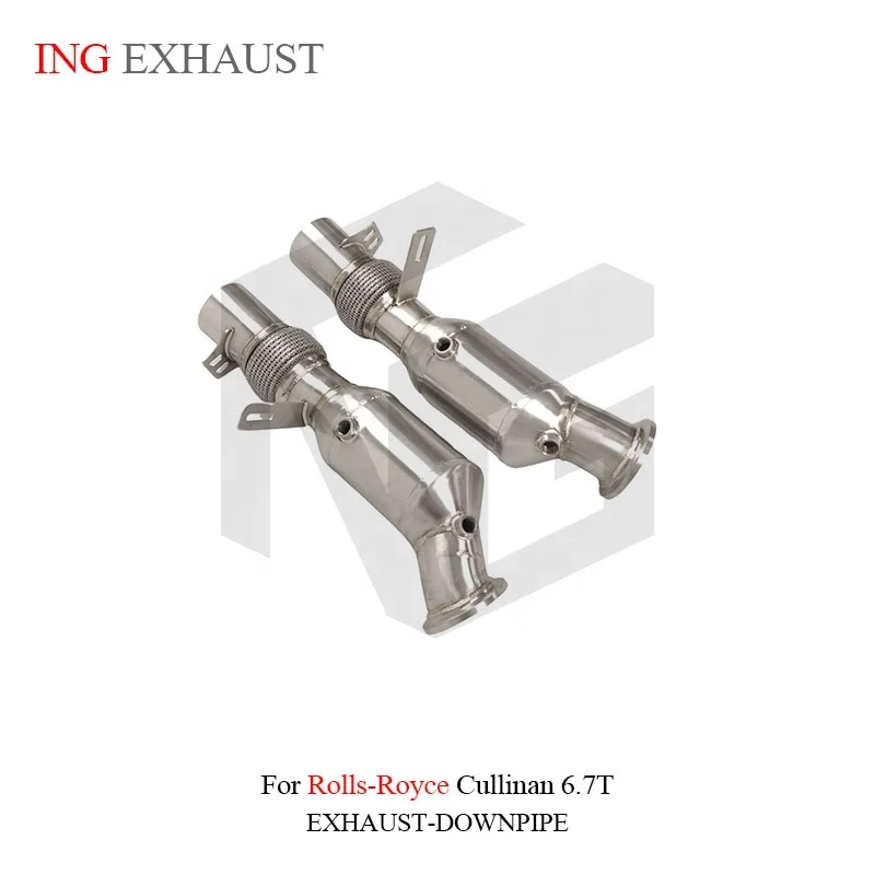 BNB Titaniumz Stainless Steel Downpipe for Rolls-Royce Cullinan 6.7T