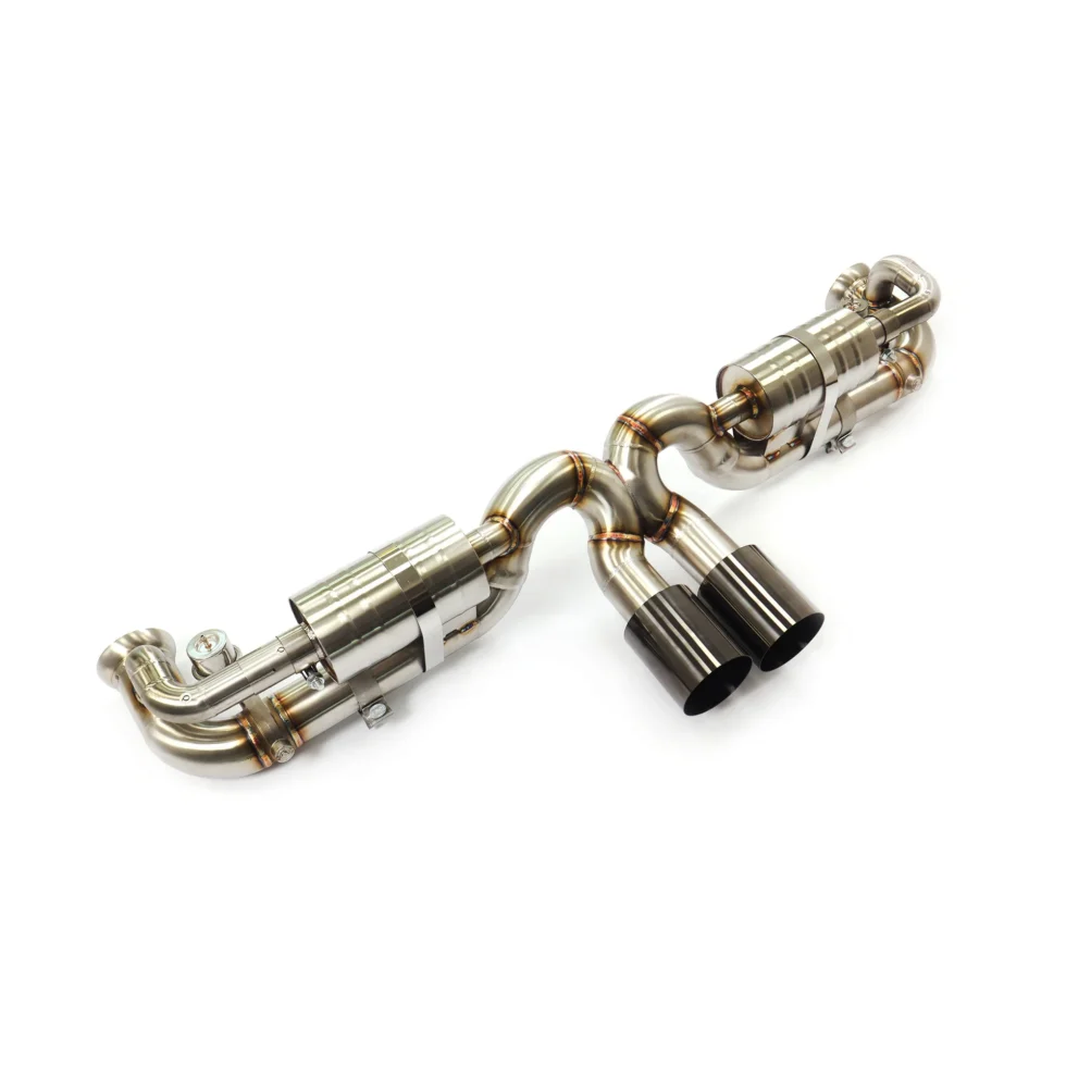 BNB Stainless Steel Valved Catback Exhaust for Porsche 911 991 GT3 Silvery