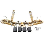 BNB Motorsports Titanium Catback Exhaust System for Corvette C8 Z06 Golden 120*60*30mm