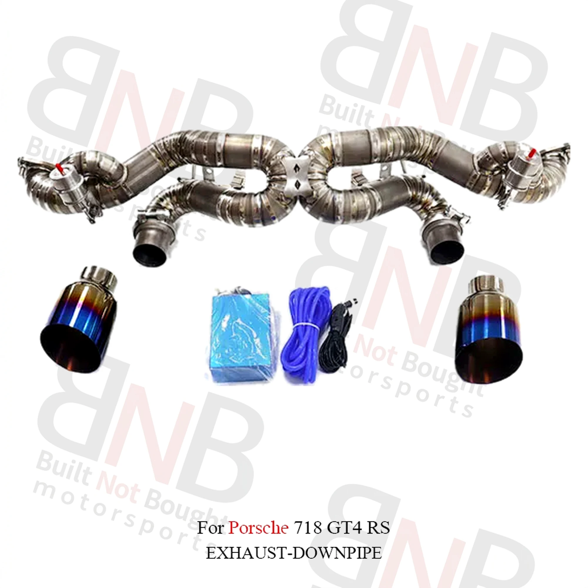 BNB Titaniumz Catback Exhaust System Titanium With Valve for Porsche 718 GT4 RS