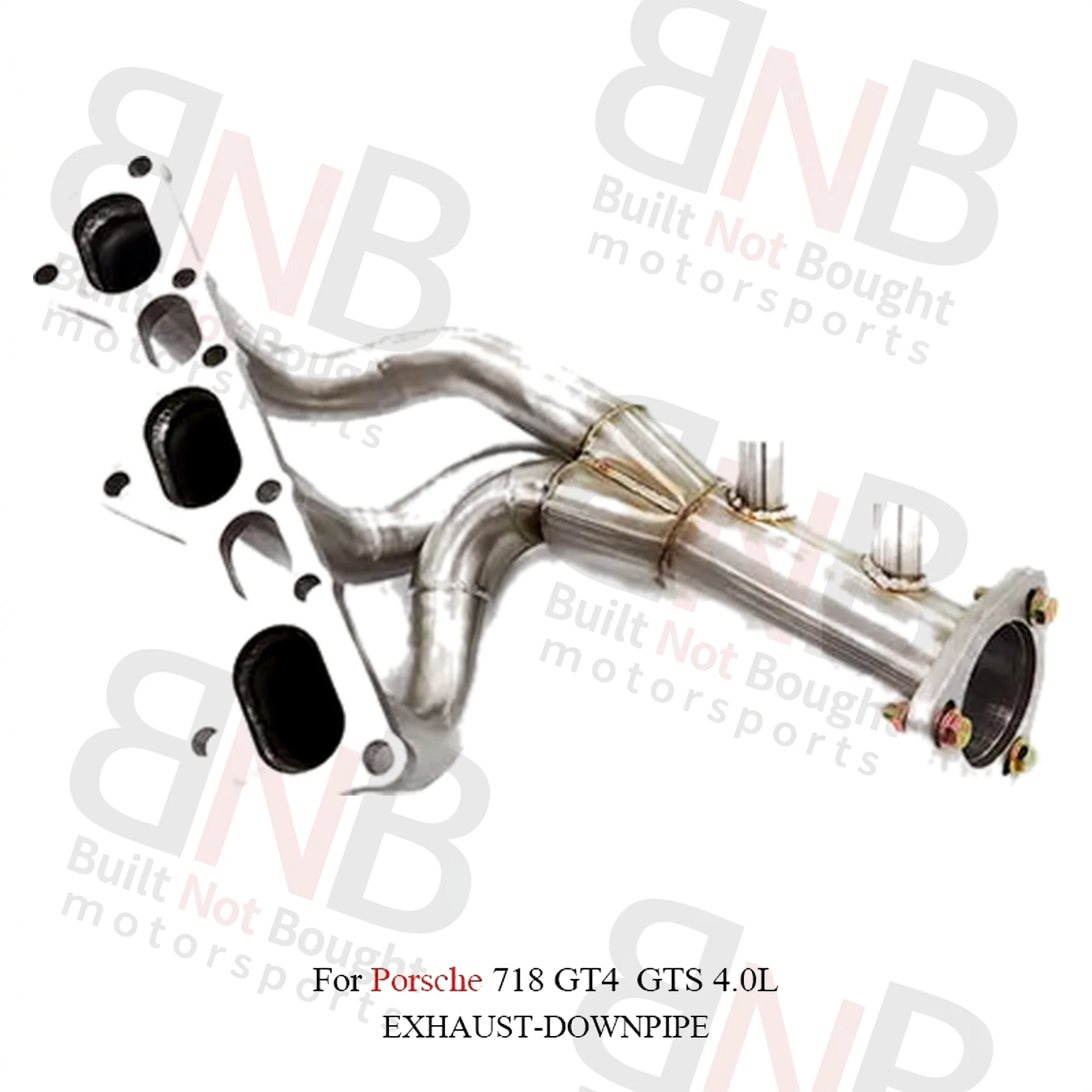 BNB Titaniumz Stainless Exhaust Header for Porsche 718 GT4 GTS 4.0L