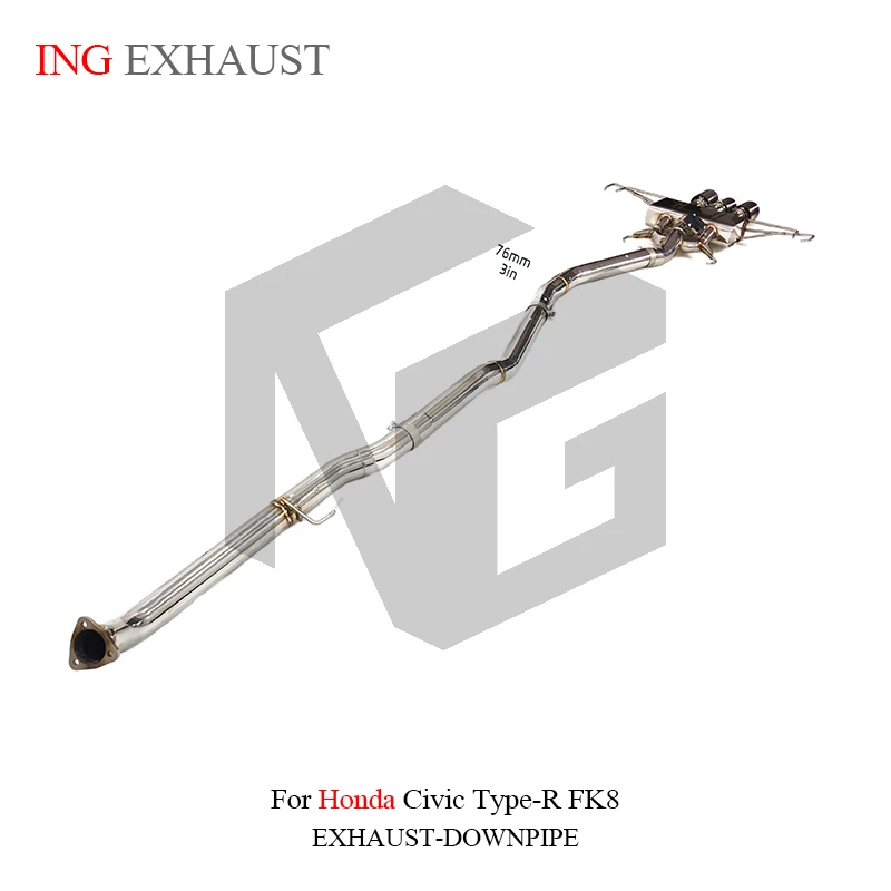 BNB Titaniumz Catback Exhaust Stainless Steel Valve for Honda Civic Type-R FK8