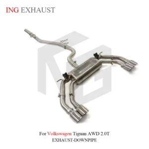 BNB Titaniumz Stainless Steel Exhaust Catback for VW Tiguan AWD 2.0T