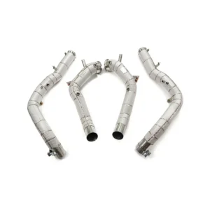 ING High Flow 1.5mm Thick Stainless Steel Exhaust Downpipe Heat Shield for Mercedes Benz G63 W465 (2002-2016) Auto Exhaust