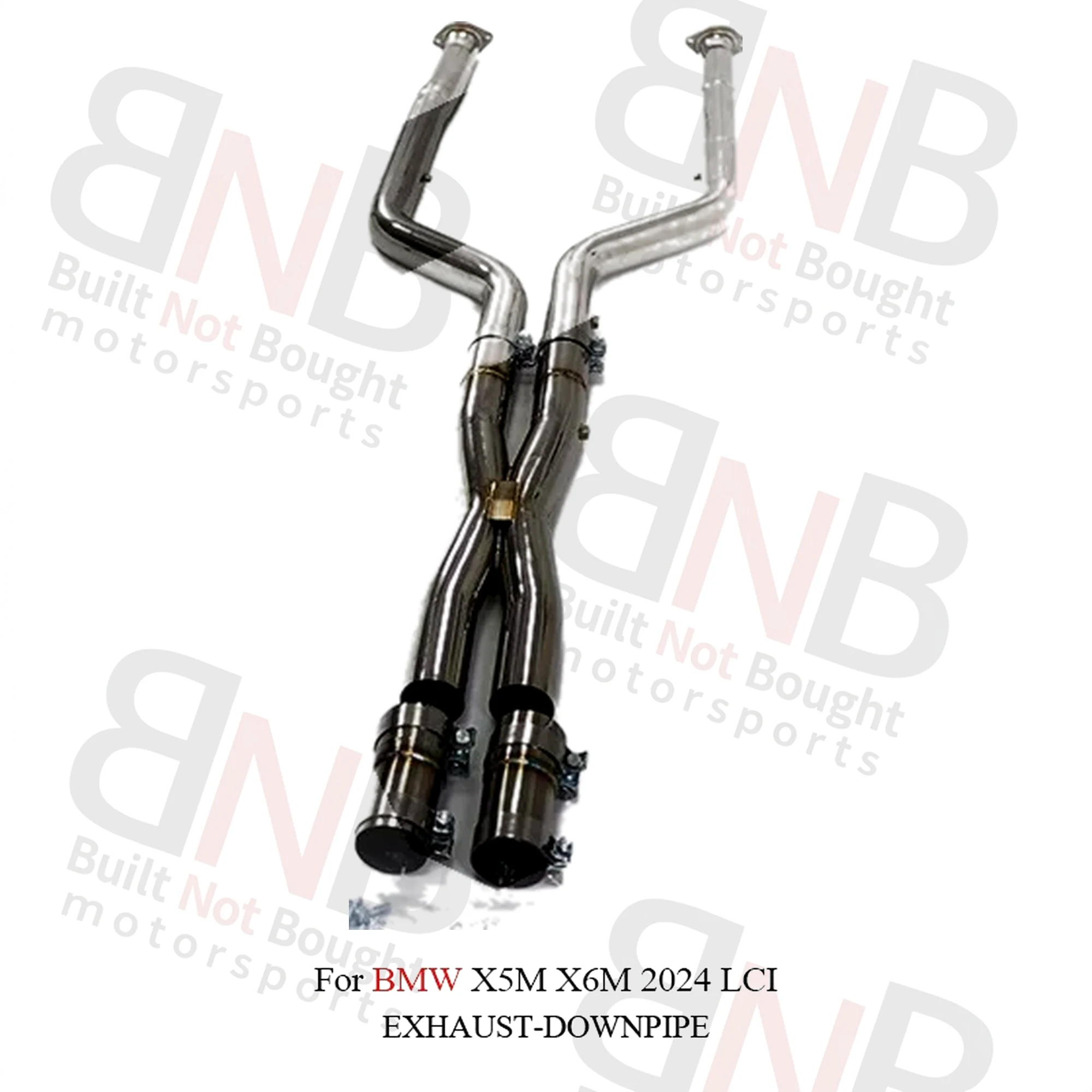 BNB Stainless Steel Exhaust Downpipe for BMW X5M/X6M 2024 4.4T S63 V8