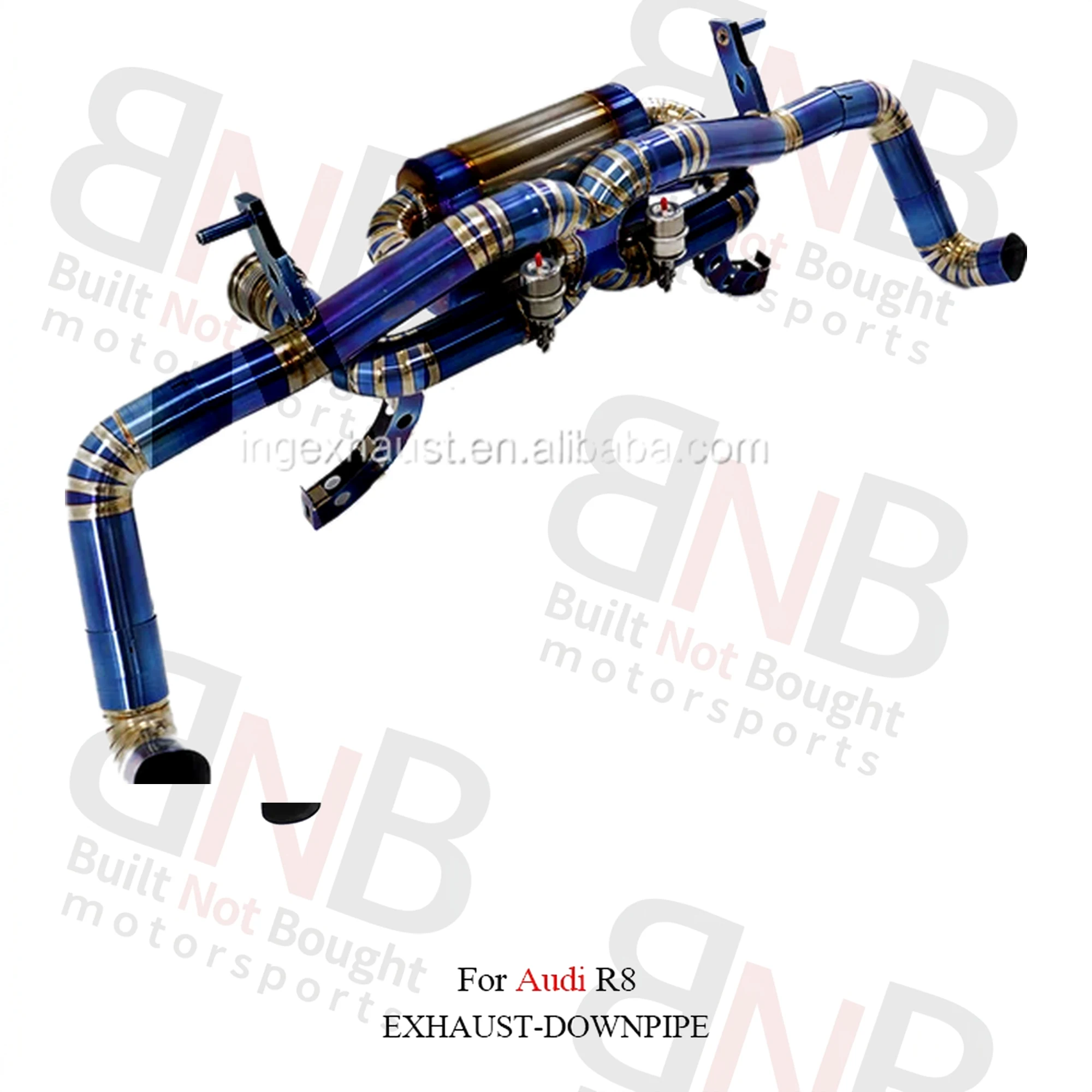 BNB Titaniumz Performance Catback Exhaust System Titanium Alloy for Audi R8 2008-2018