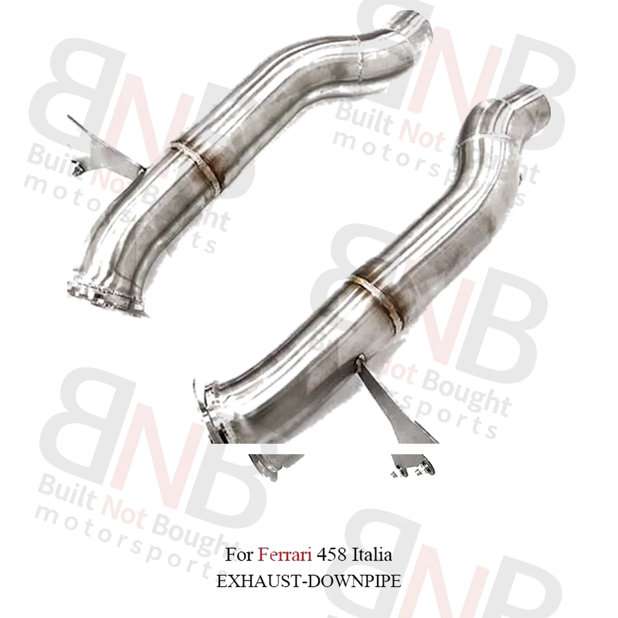 BNB Stainless Steel High-Flow Exhaust Downpipe for Ferrari 458 Italia Direct Bolt-On