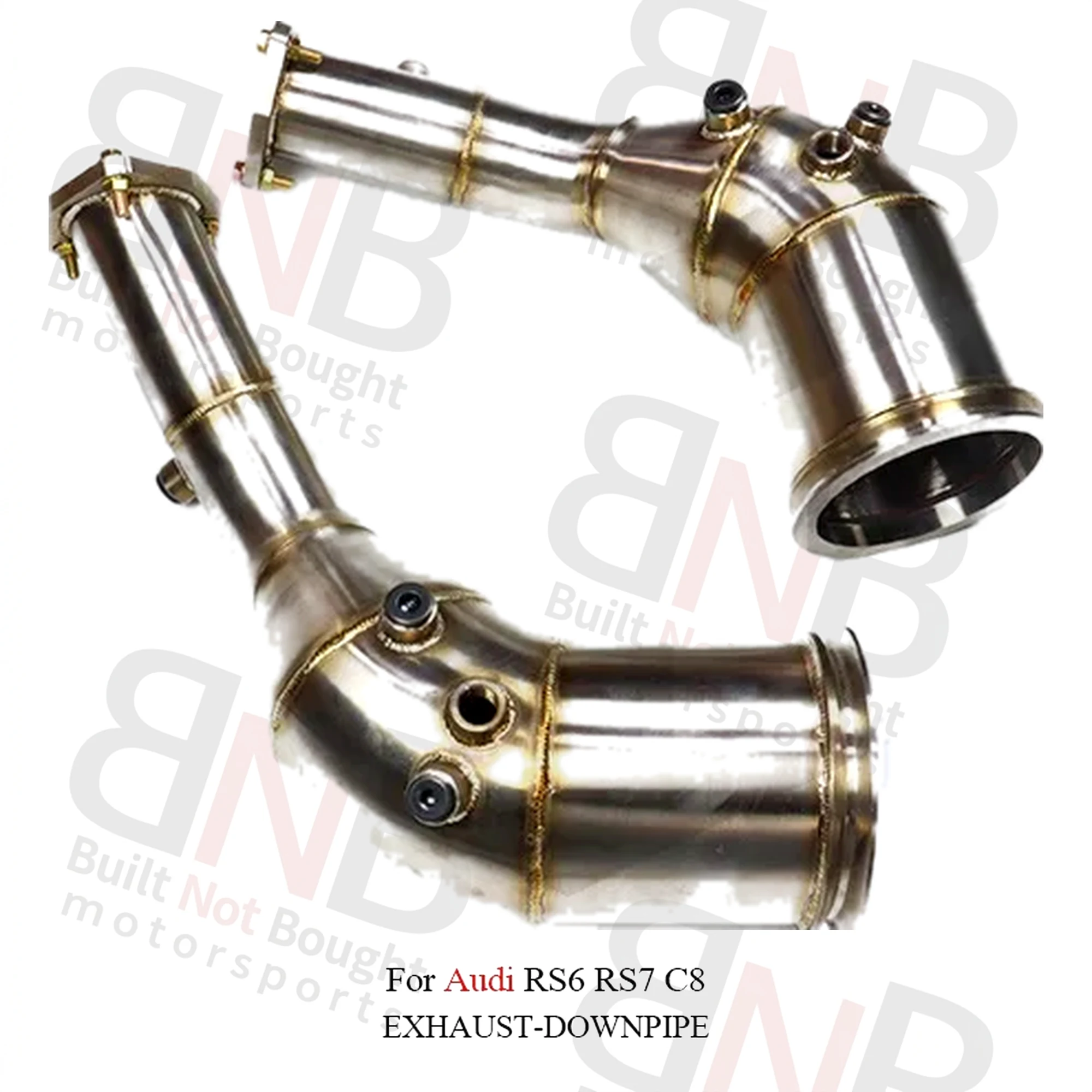 BNB Titaniumz Stainless Steel High Flow Exhaust Downpipe for Audi RS6 RS7 C8