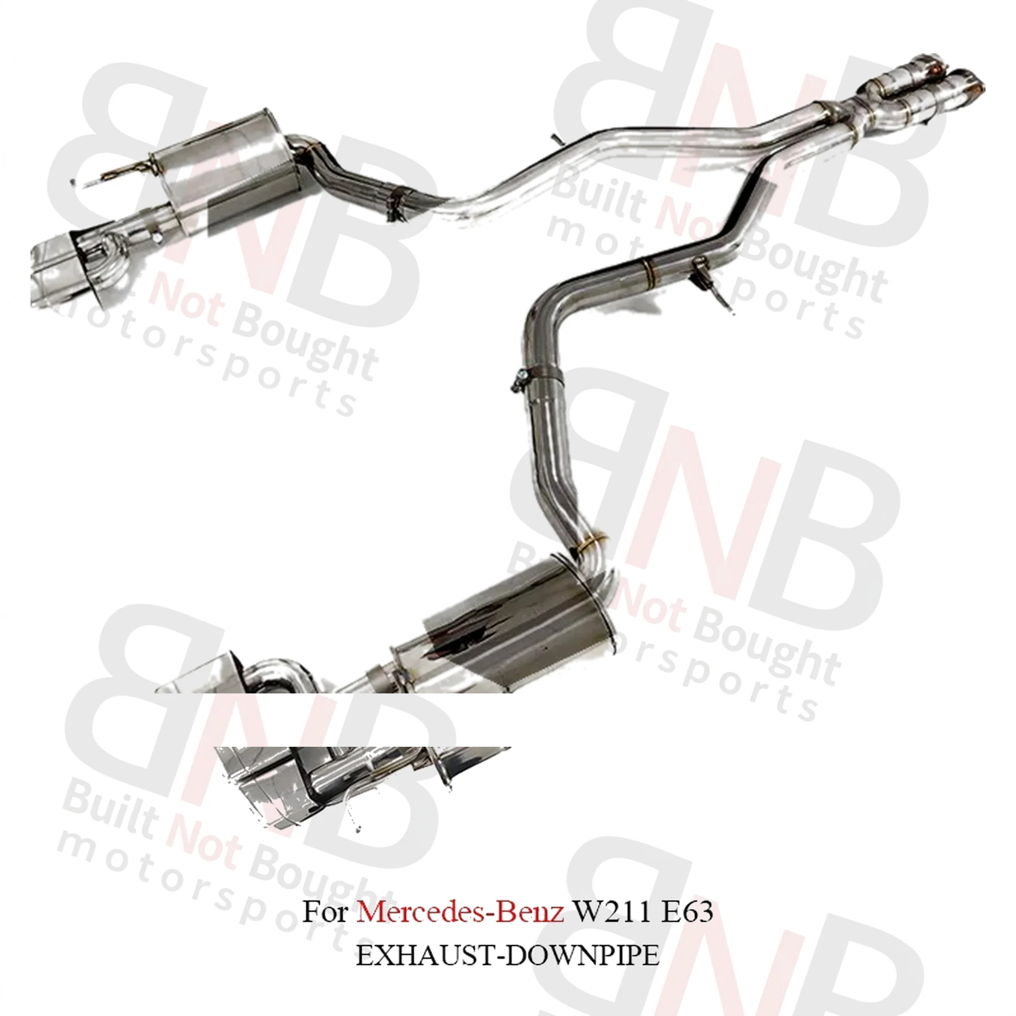 BNB Titaniumz Catback Exhaust 304 Stainless Steel Mercedes E63 W211 6.2L