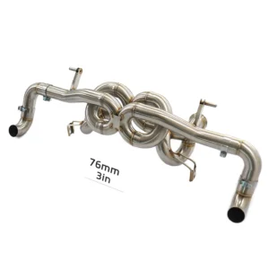 BNB Titaniumz X-Pipe Design Stainless Steel Exhaust Catback for Audi R8 V10
