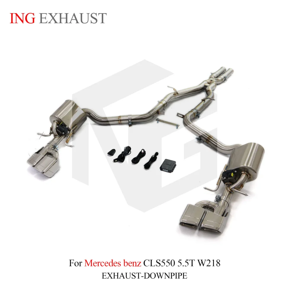 BNB Stainless Steel Catback Exhaust System for Mercedes CLS550 5.5T W218 120x60x50 Silvery