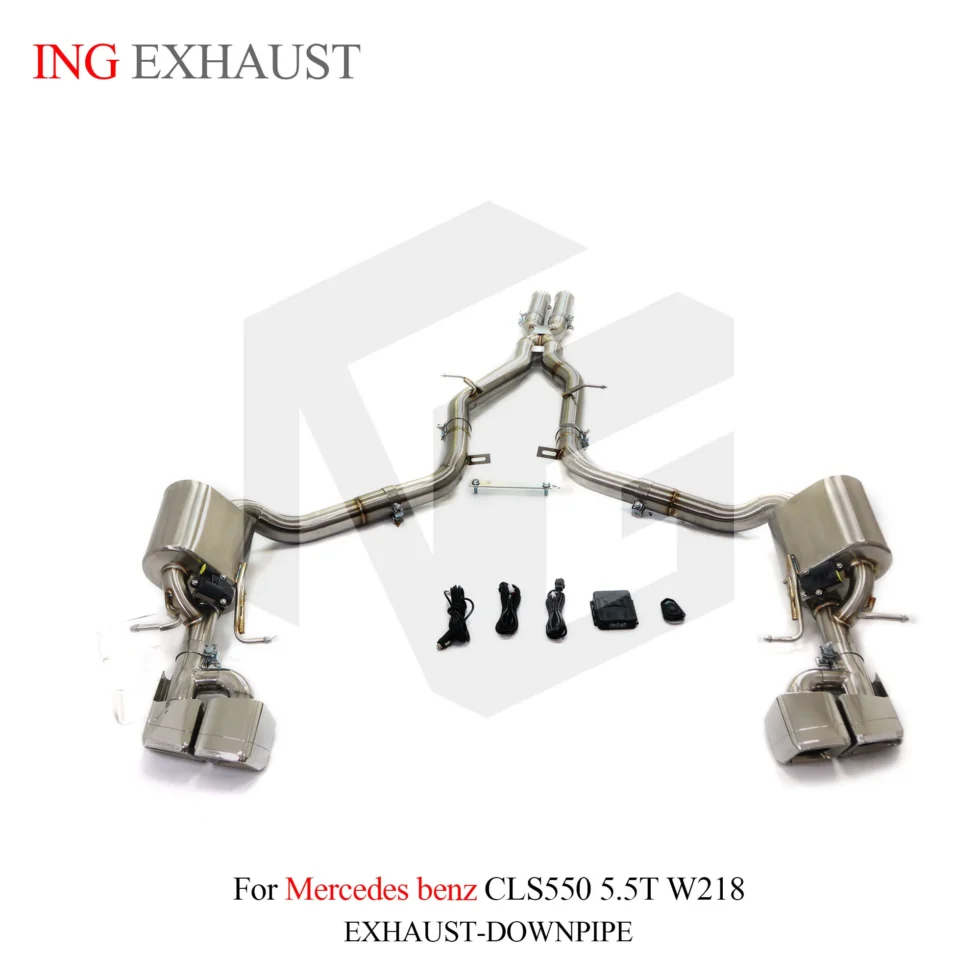 BNB Stainless Steel Catback Exhaust System for Mercedes CLS550 5.5T W218 120x60x50 Silvery