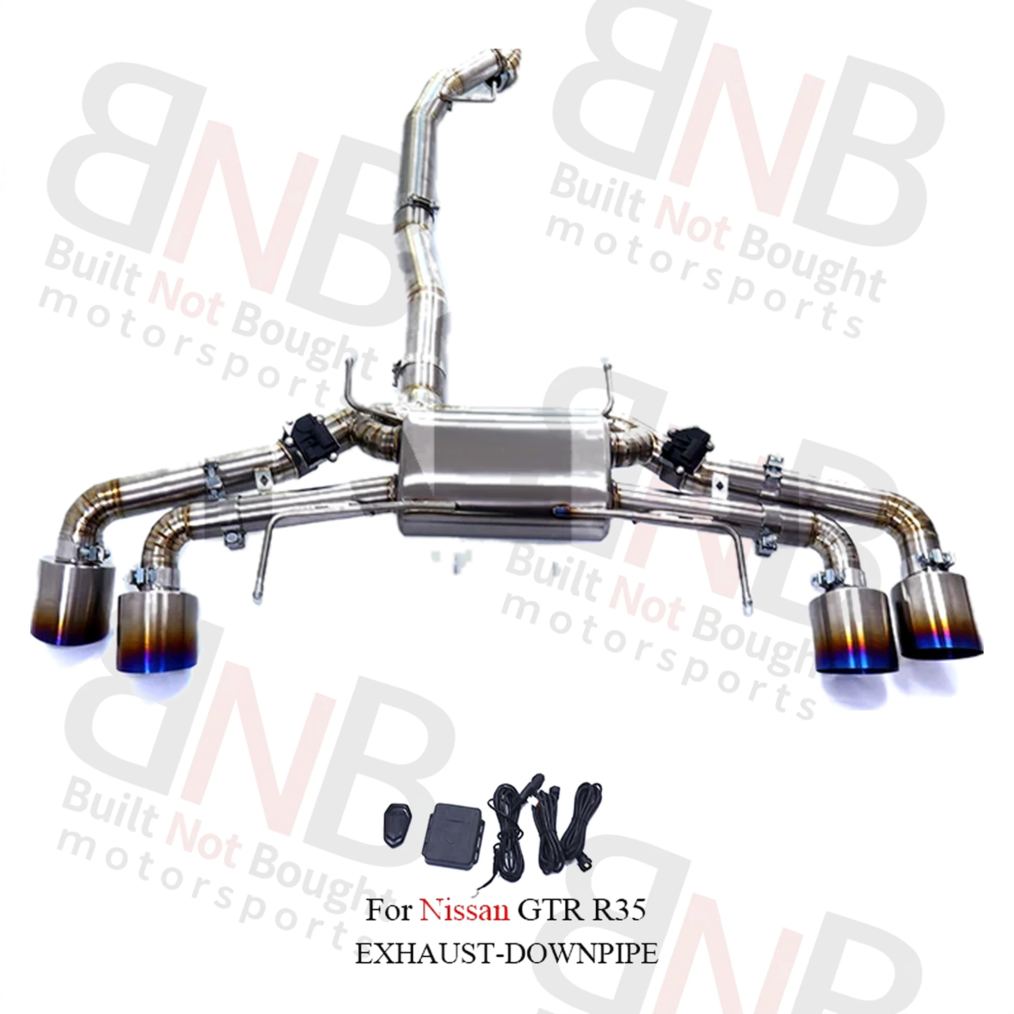 BNB Titaniumz Valvetronic Exhaust For Nissan GTR R35 Catback Front Pipe