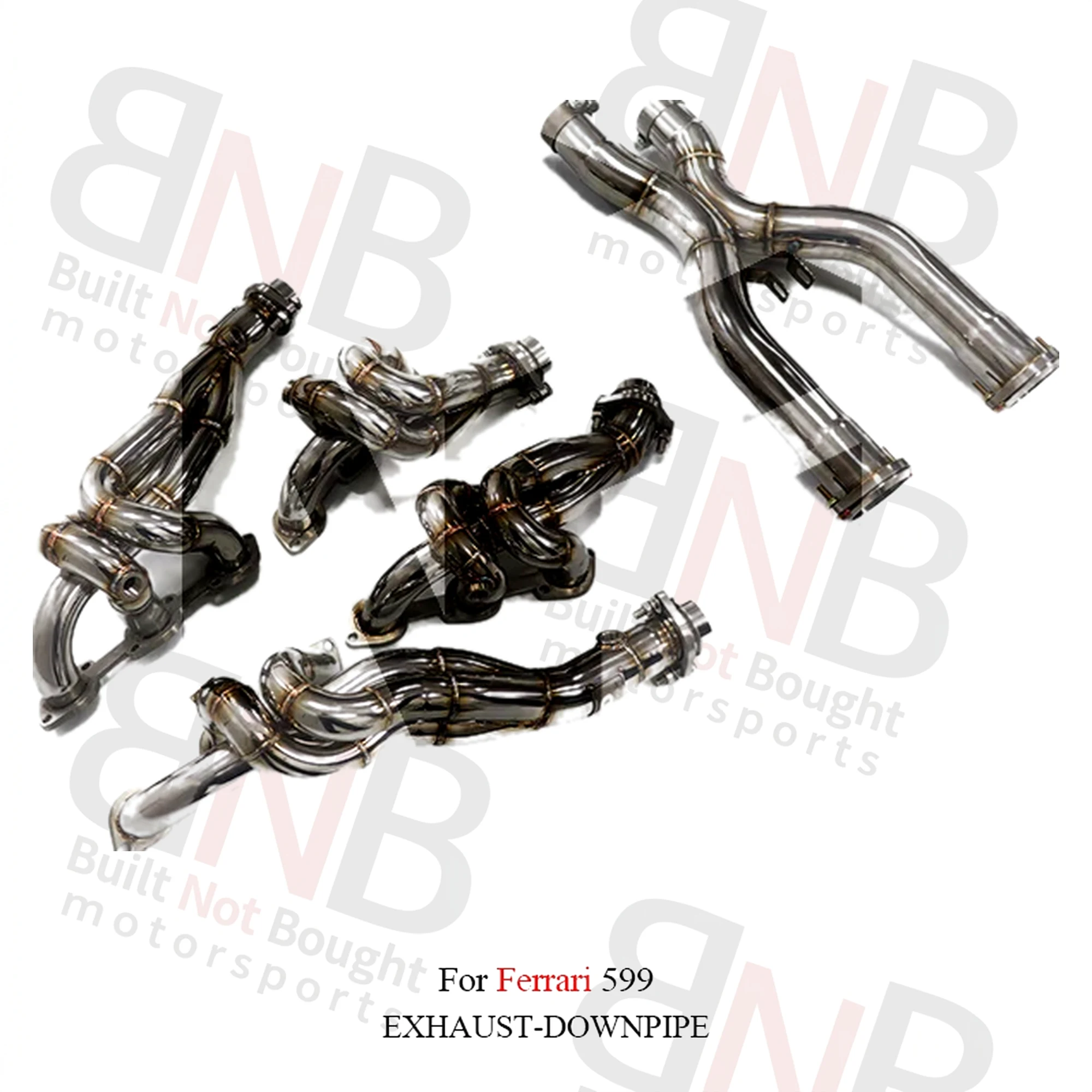 BNB Exhaust Header Manifold for Ferrari 599 V12 6.0L Silver