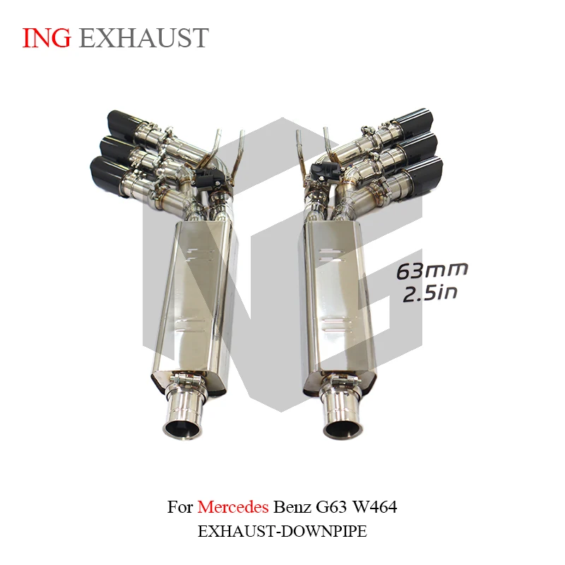 BNB Titaniumz Exhaust Valved Catback Six Exits Mercedes Benz G63 W464 Stainless Steel
