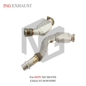 BNB Titaniumz Stainless Steel Downpipe Exhaust for BMW M3 M4 F80 F82 3.0T