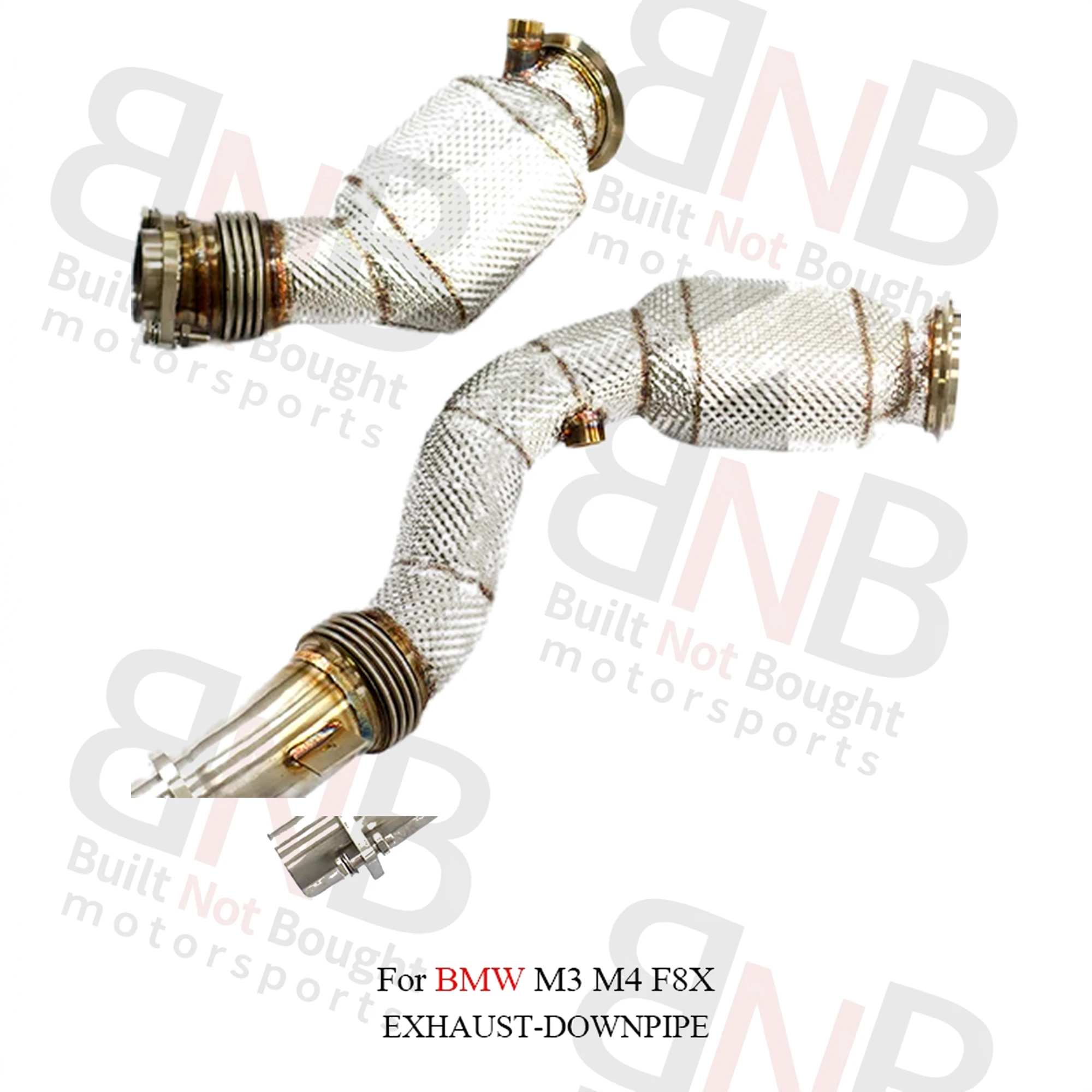 BNB Titaniumz Stainless Steel Downpipe Exhaust for BMW M3 M4 F80 F82 3.0T