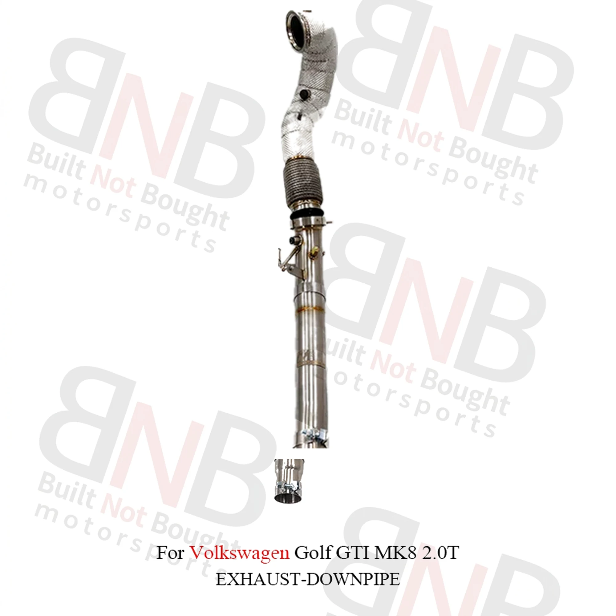 BNB Stainless Steel Exhaust Downpipe for Volkswagen Golf GTI MK8 2.0T