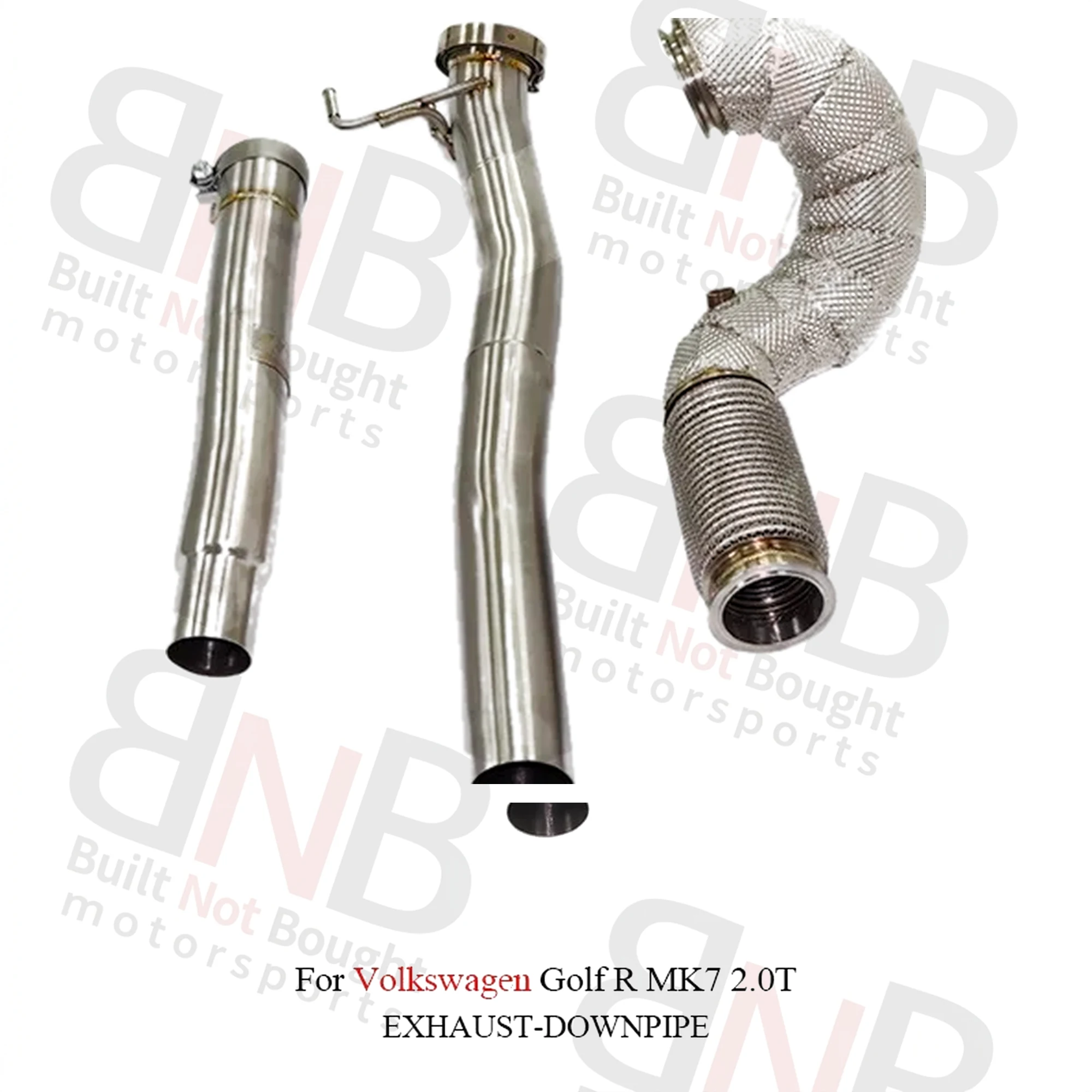 BNB Titaniumz High Flow Stainless Steel Exhaust Downpipe for VW Golf R MK7