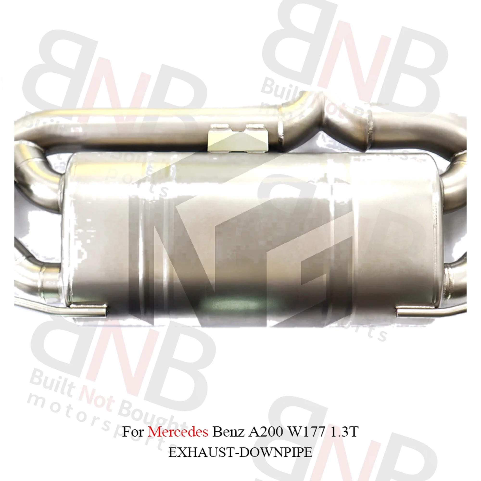BNB Valvetronic Muffler for Mercedes Benz AMG A200 W177 1.3T Silvery