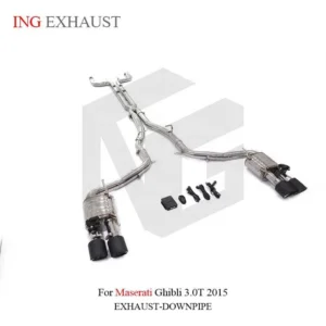 BNB Titaniumz Maserati Ghibli 3.0T 2015+ Catback Exhaust Stainless Steel Valvetronic