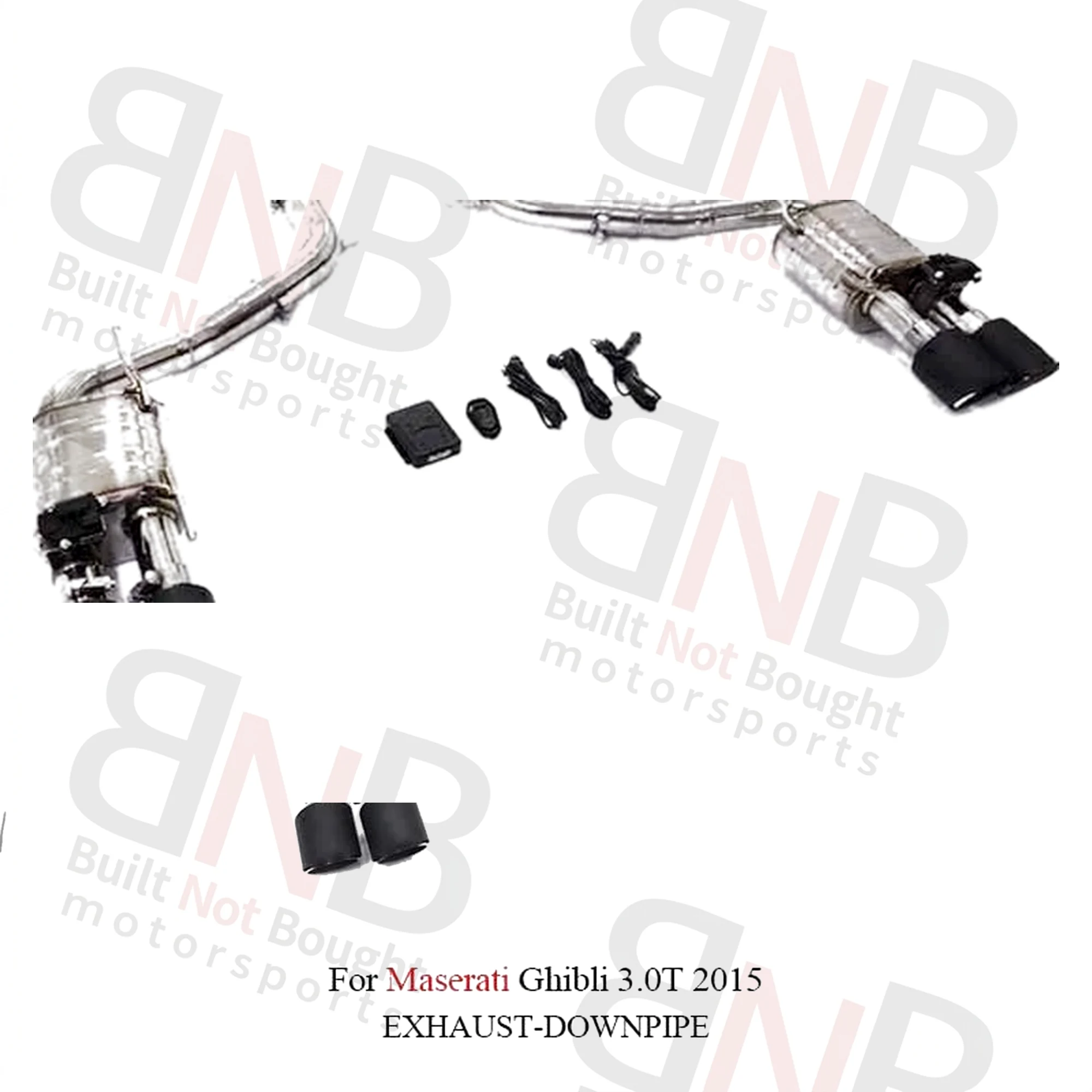 BNB Titaniumz Maserati Ghibli 3.0T 2015+ Catback Exhaust Stainless Steel Valvetronic
