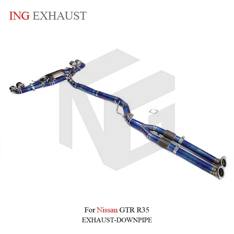 BNB BNB Titaniumz Valvetronic Exhaust for Nissan GT-R R35 Blue 120x60x50mm
