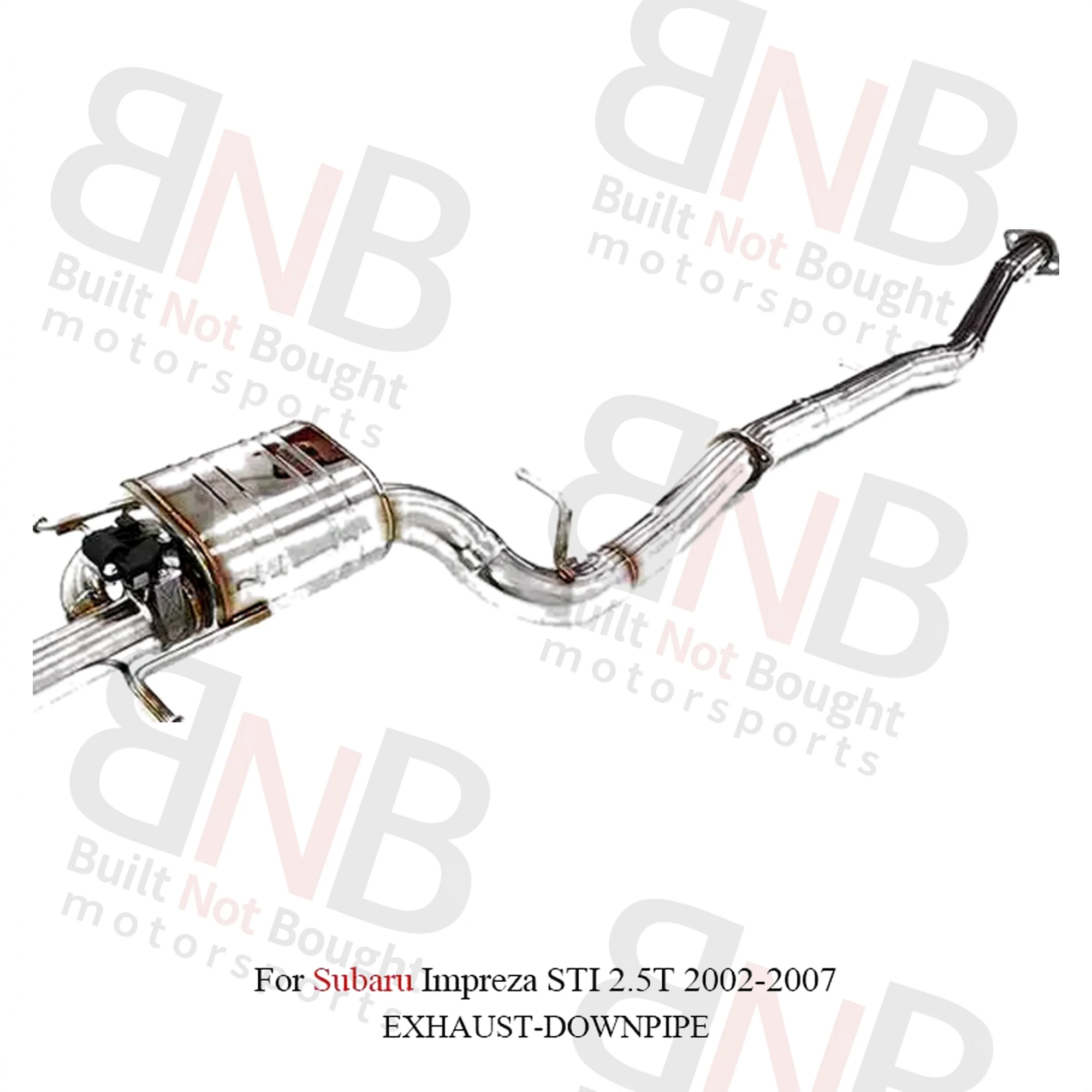 BNB Titaniumz Stainless Steel Catback Exhaust for Impreza STI 2.5T 2002-2007