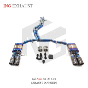 BNB Titaniumz Valvetronic Exhaust System Titanium Alloy for Audi S8 D5 4.0T