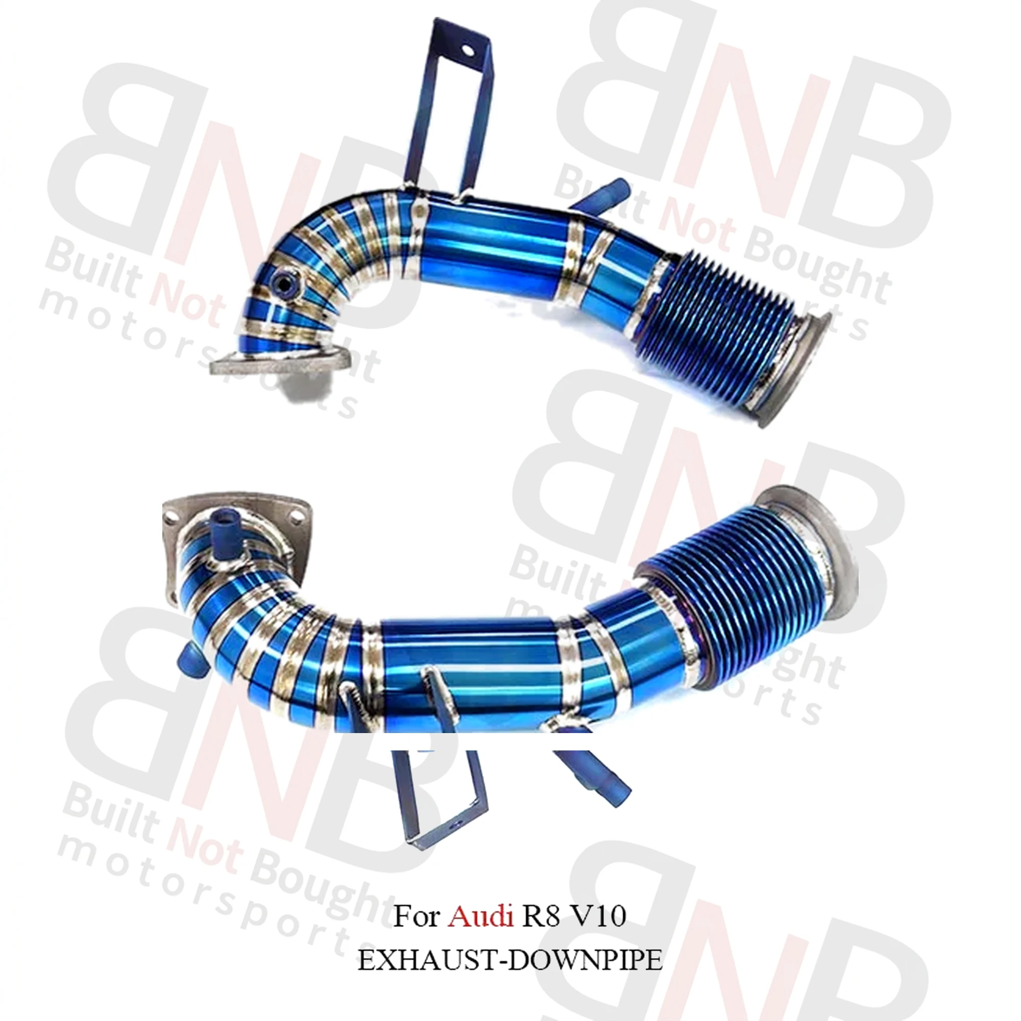 BNB Titaniumz Exhaust Pipe for Audi R8 V10 Blue 120x60x30cm