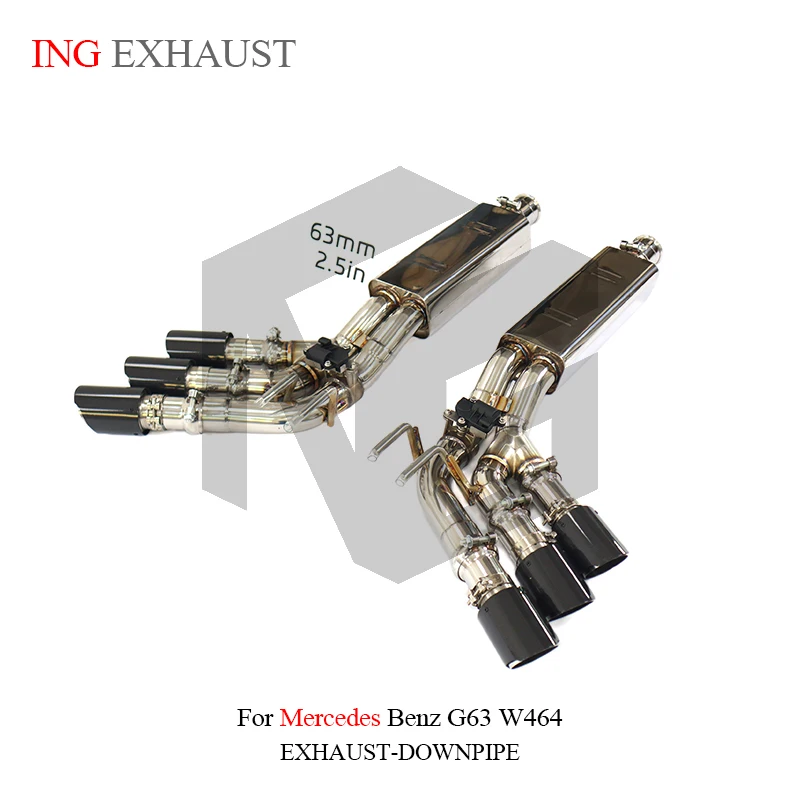 BNB Titaniumz Exhaust Valved Catback Six Exits Mercedes Benz G63 W464 Stainless Steel