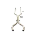 BNB Mercedes Benz SL63 R231 Downpipe Midpipe Exhaust System Silvery