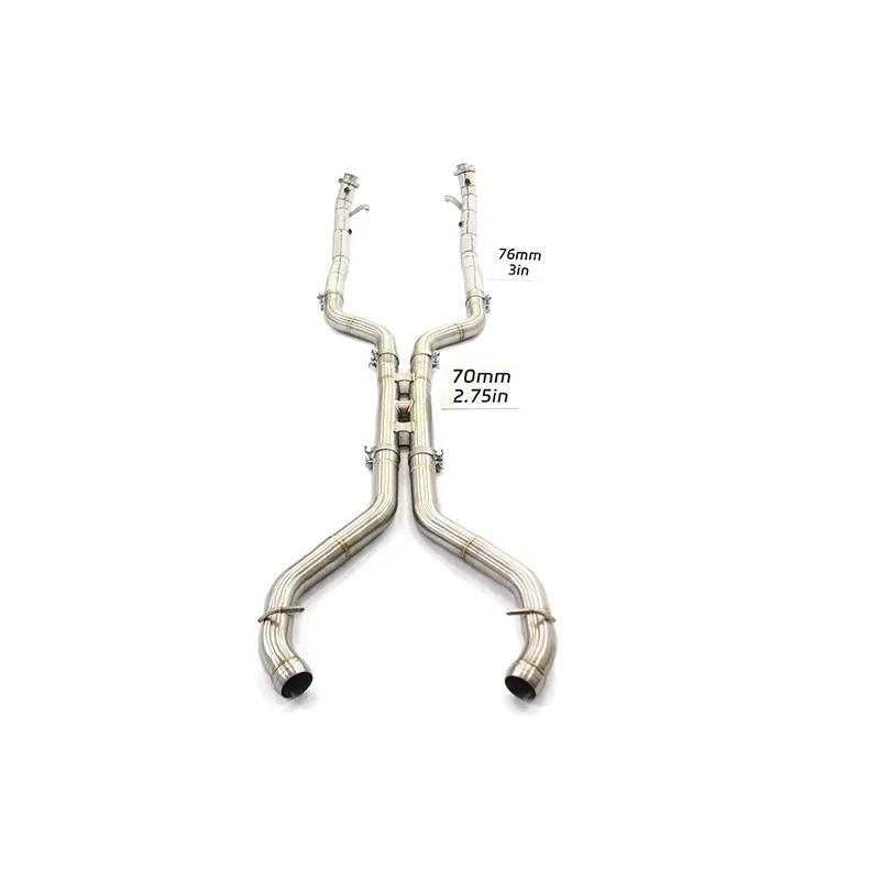 BNB Mercedes Benz SL63 R231 Downpipe Midpipe Exhaust System Silvery