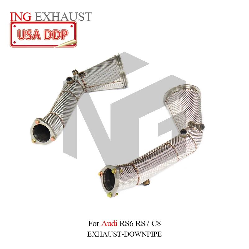 BNB Titaniumz Stainless Steel Exhaust Downpipe for Audi RS6 RS7 C8
