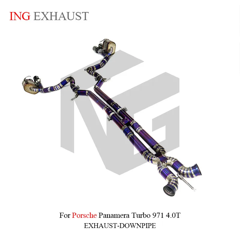 BNB Titaniumz Catback Exhaust System for Porsche Panamera Turbo 971 4.0T Purple