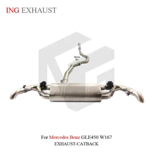 BNB Stainless Steel Exhaust System Catback Mercedes Benz GLE450 W167 4.0T 2023+