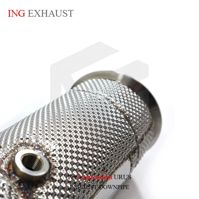 BNB Titaniumz Exhaust Downpipe for Lamborghini Urus 2012+ 4.0T V8 With Cat Silver
