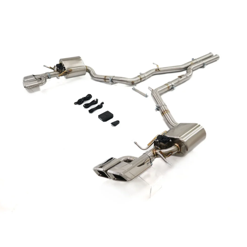 BNB Titaniumz Catback Exhaust for Mercedes CLS63 W218 120x50x40 Silvery