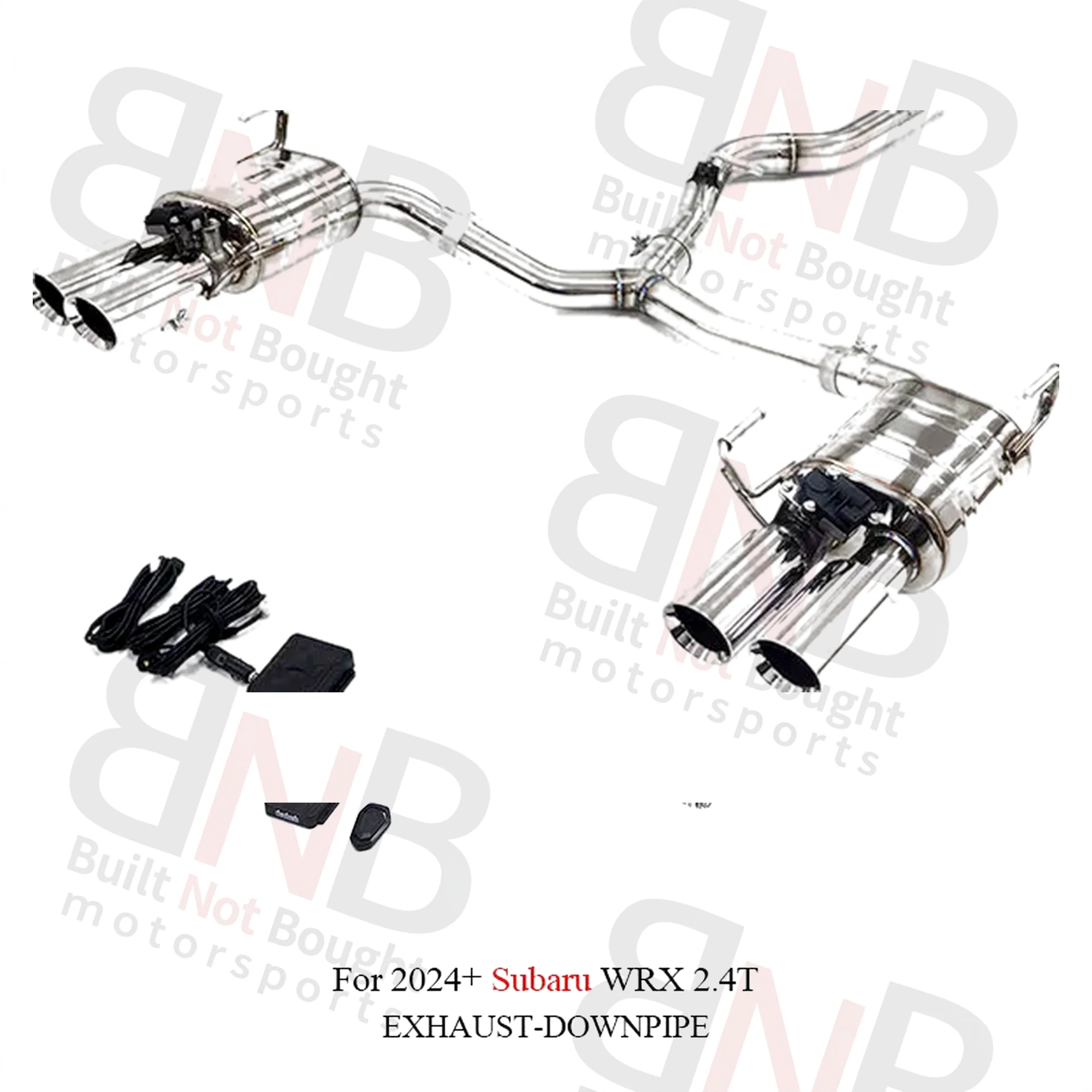 BNB Titaniumz Catback Exhaust for Subaru WRX 2.4T 2024+ Stainless Steel