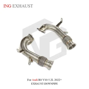 BNB Titaniumz Stainless Steel Exhaust OPF Straight Pipe for Audi R8 V10 5.2L 2022+