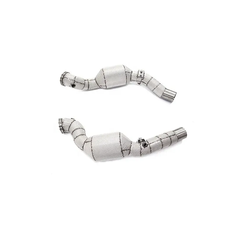 BNB Titaniumz Valved Exhaust Downpipe for Maserati Ghibli 3.0T AWD