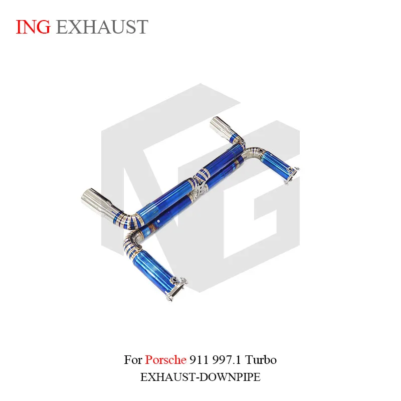 BNB Titaniumz Catback Exhaust for Porsche 911 997.1 Turbo Blue