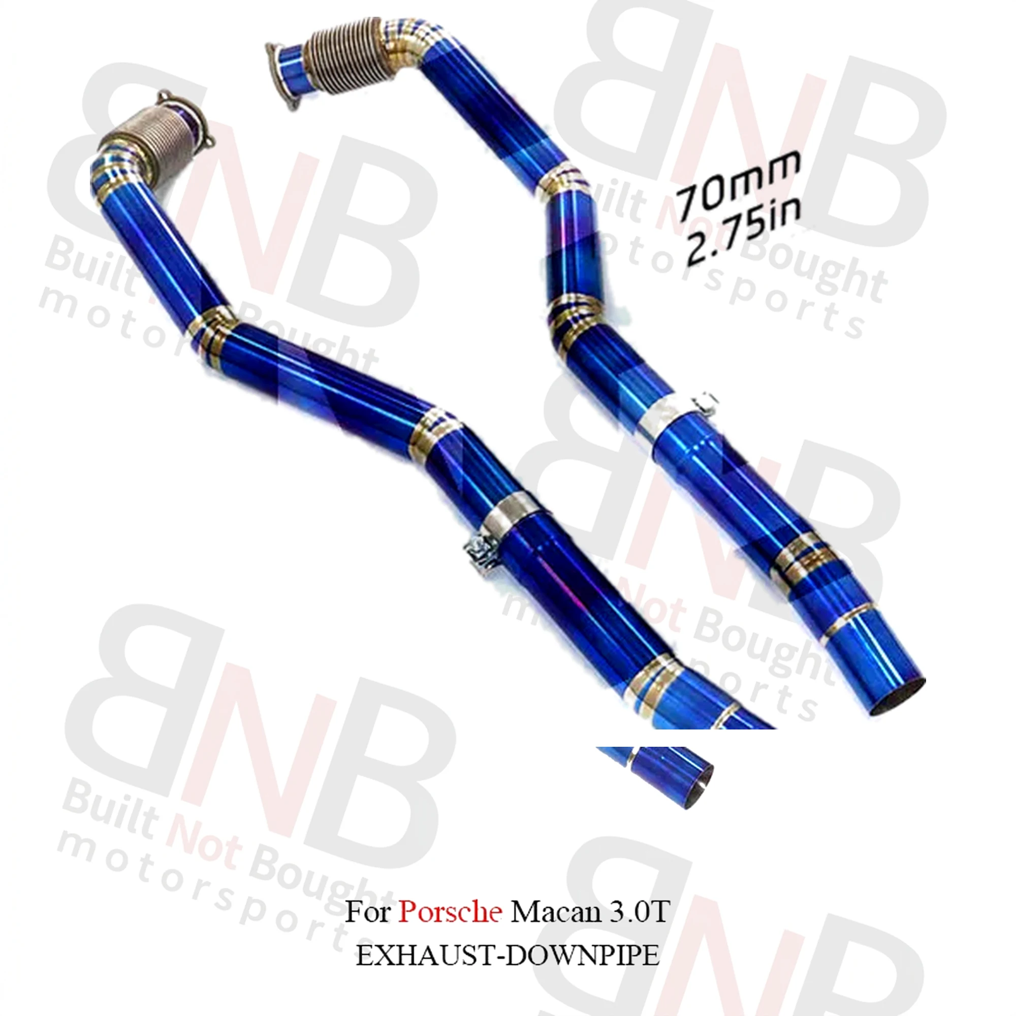 BNB Titaniumz Titanium Exhaust Front Pipe for Porsche Macan 3.0T