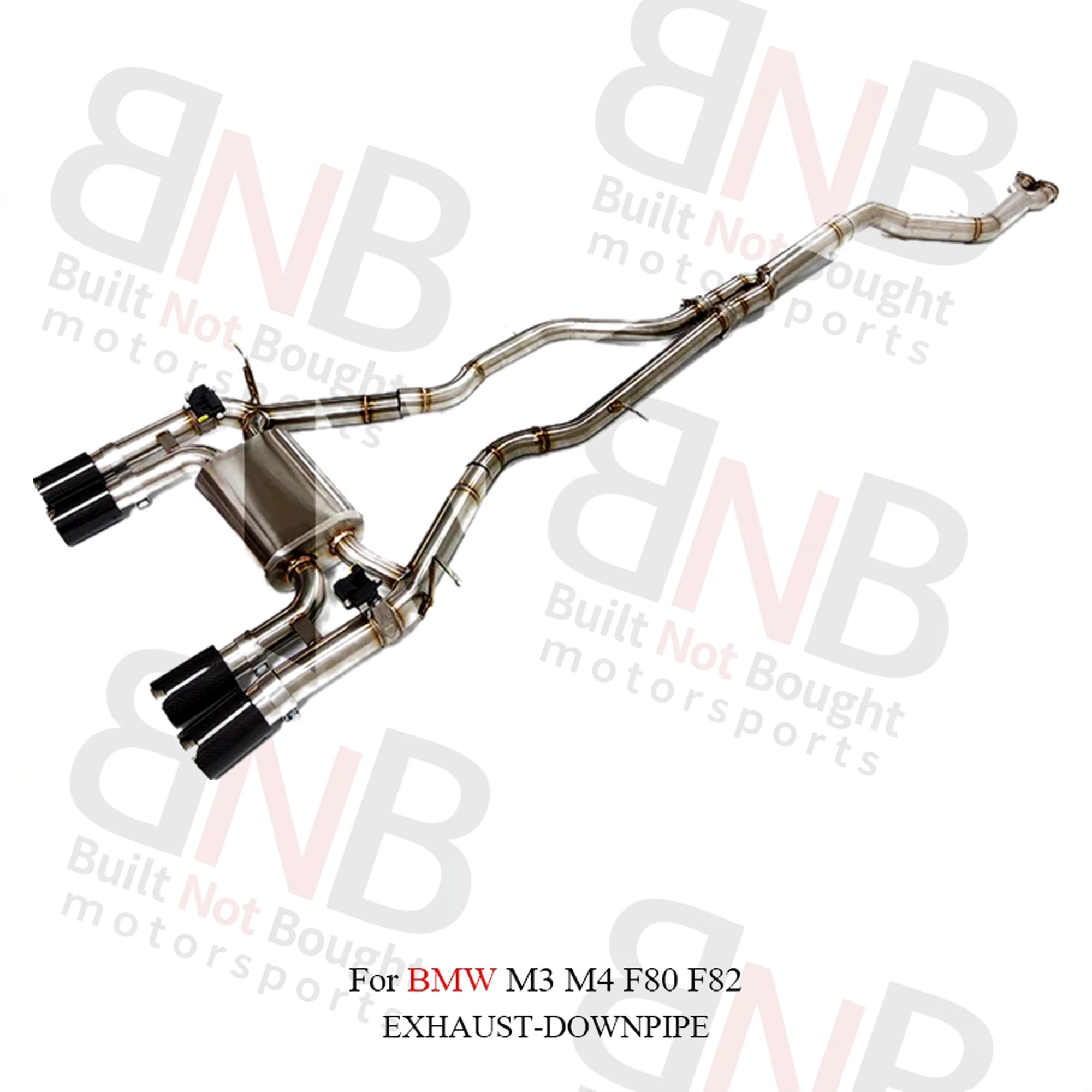 BNB F8X Catback Exhaust Stainless Steel Valvetronic Pipes for BMW M3 M4 F80 F82