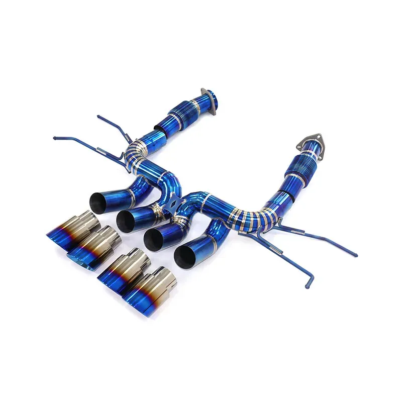 BNB Titaniumz Chevrolet Corvette C8 Z06 Catback Exhaust Titanium Blue