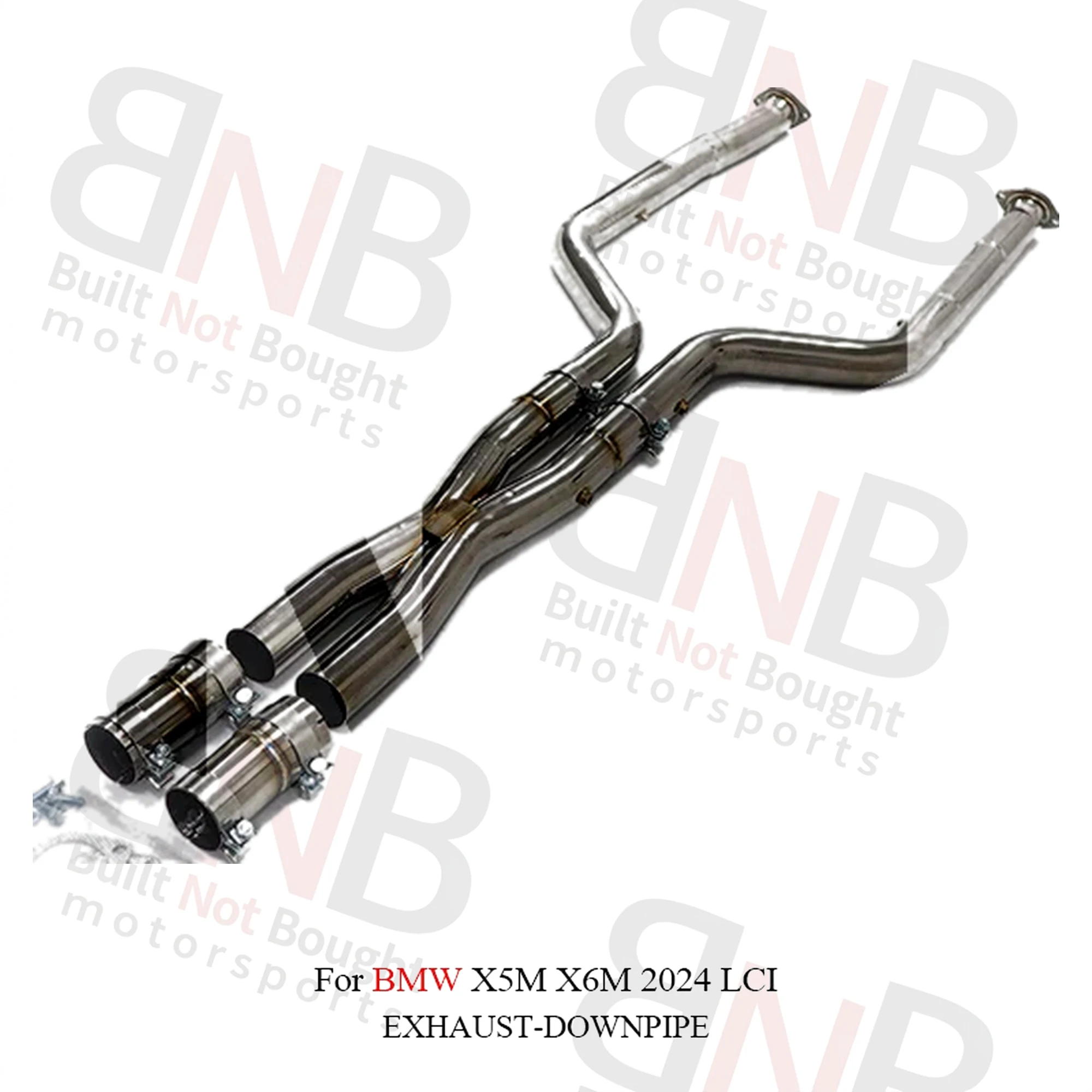 BNB Titaniumz Stainless Steel Exhaust Midpipe for BMW X5M/X6M F95/F96 2024 LCI