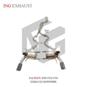BNB Catback Exhaust System SS304 for BMW E90 335i N54 Slivery