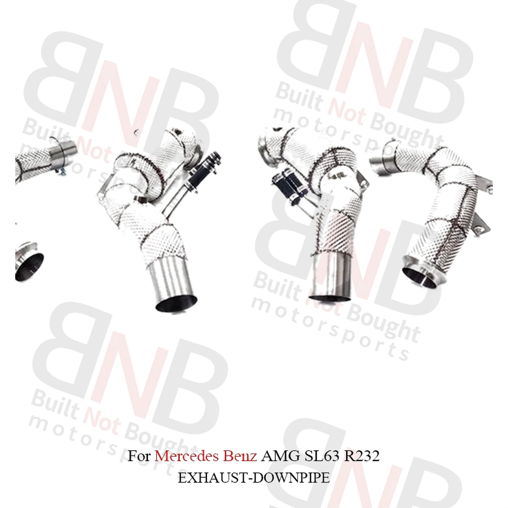 BNB Stainless Steel High-Flow Downpipe for Mercedes Benz AMG SL63 R232